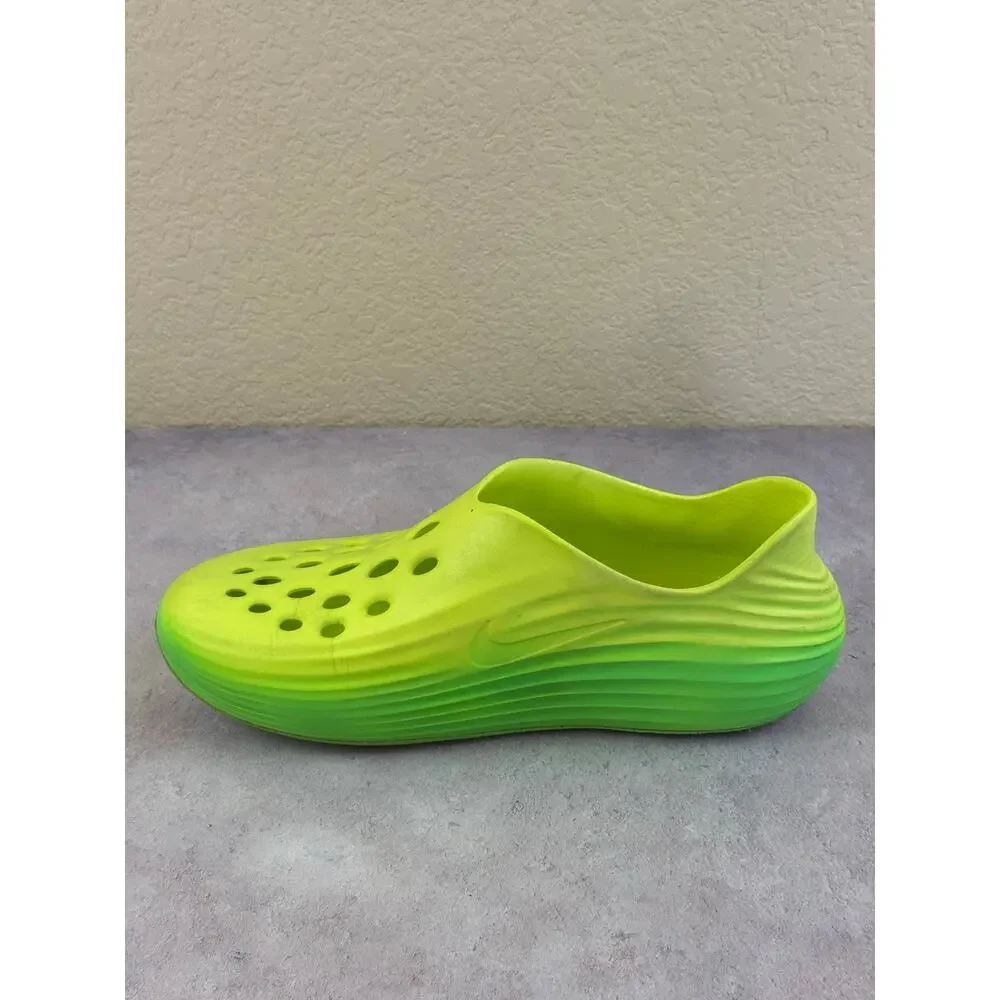 Nike React X Rejuven8 Lime Green Men’s 11 Womens 12 Slip-On Cushioned Slides